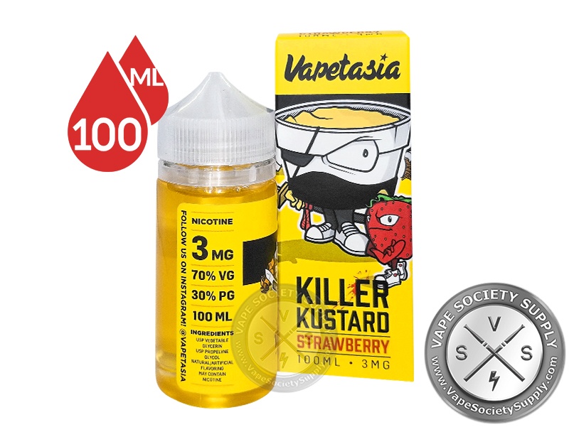 Killer Kustard Strawberry Ml By Vapetasia Vape Society Supply