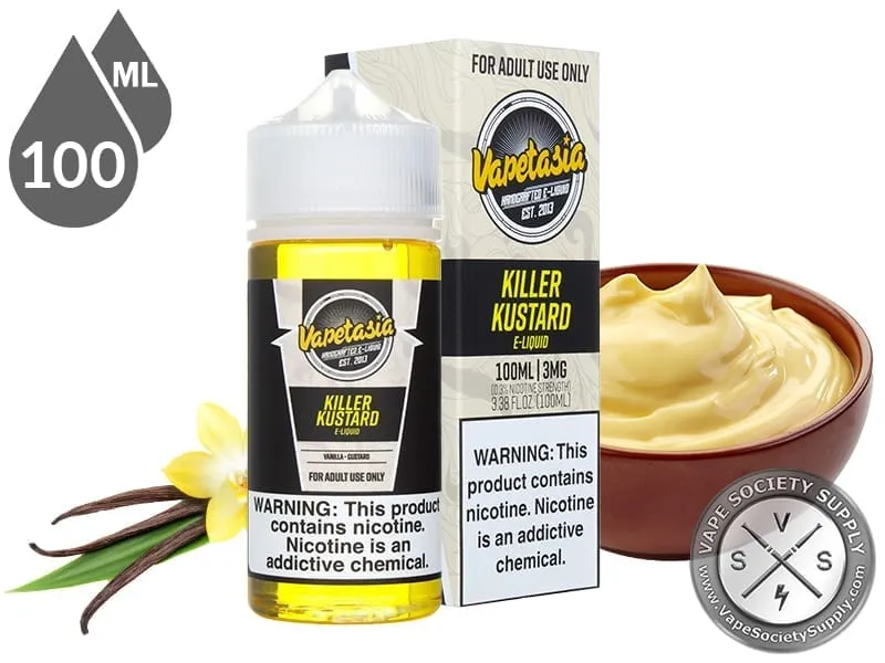 Killer Kustard 100mL Vapetasia vanilla custard vape juice bottle