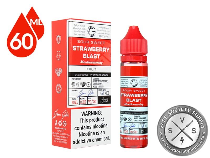 Strawberry Blast by Glas Vapor Basix Series 60ml