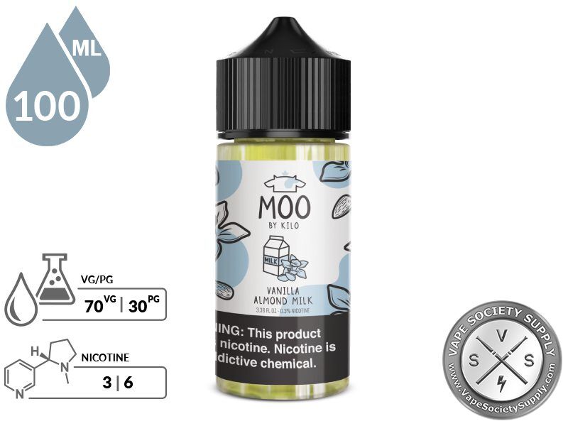 Vanilla Almond Milk By Moo E-Liquids info