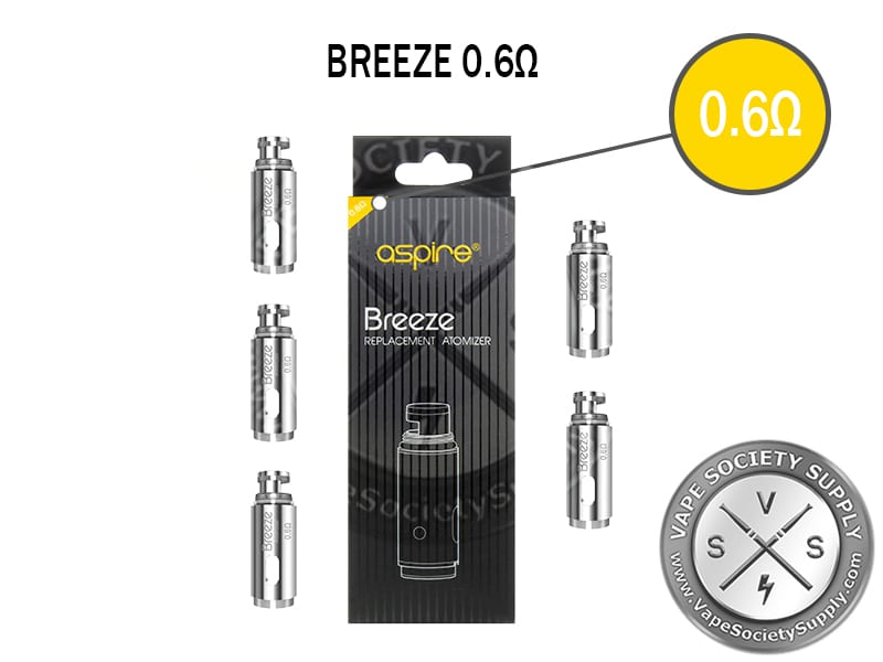Aspire Breeze 1 & 2 Coils 5 Pack U-TECH