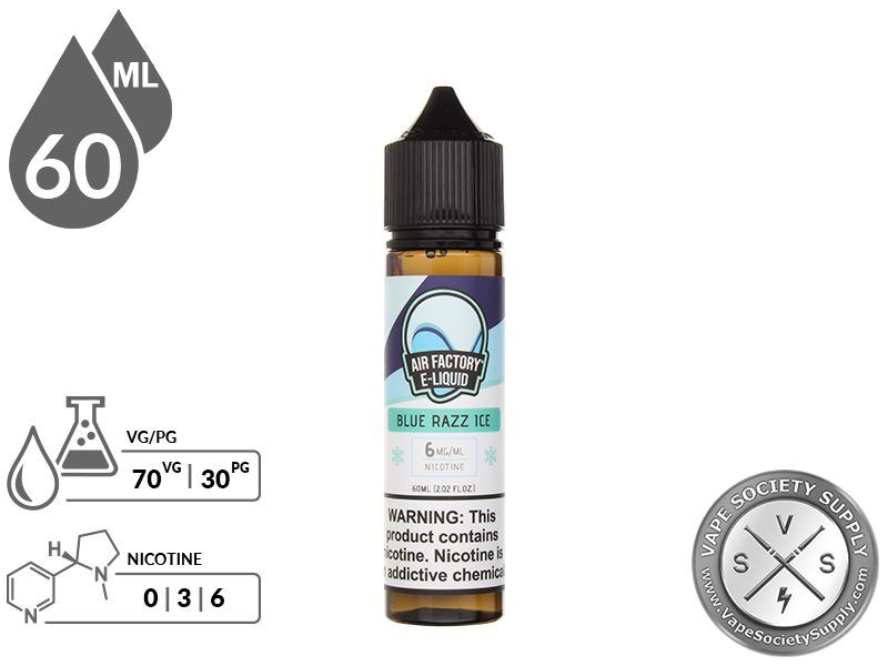 Air Factory 60ml Blue Razz Ice EJuice