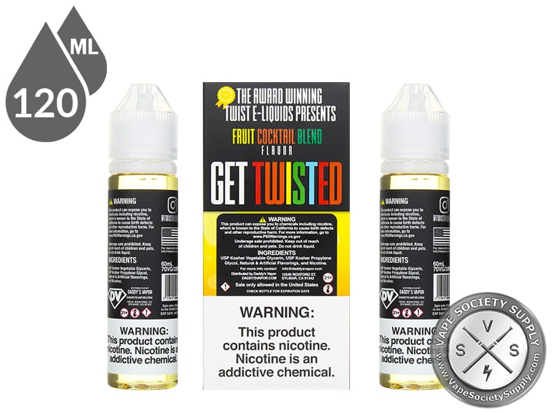 Fruit Twist Liquids 120ml Fruit Cocktail Blend Liquid