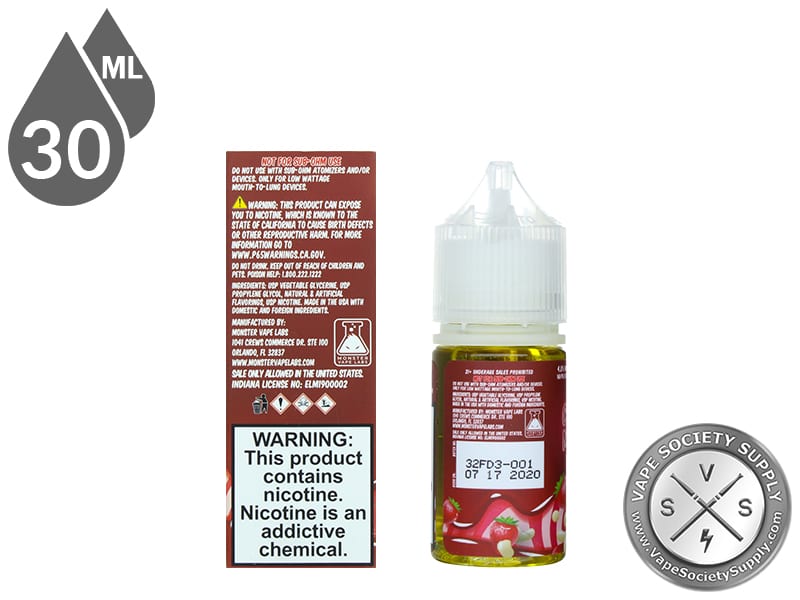Custard Monster Salts 30ml Strawberry E-Juice