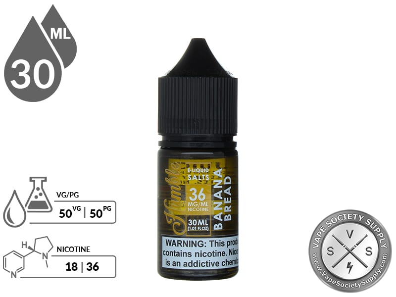 Humble Salts 30ml Banana Bread E Juice