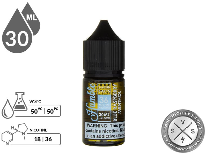 Humble Salts 30ml Blue Raspberry Menthol EJuice