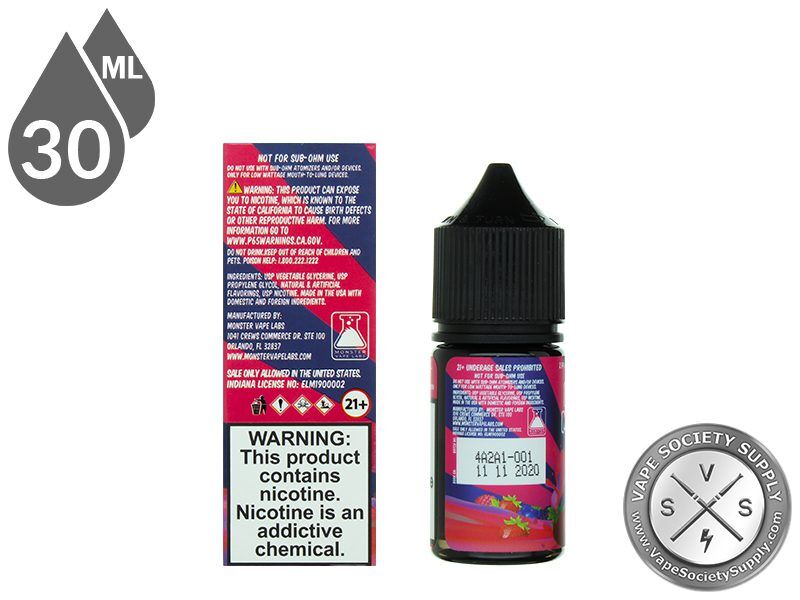Fruit Monster Salts 30ml Mixed Berry EJuice
