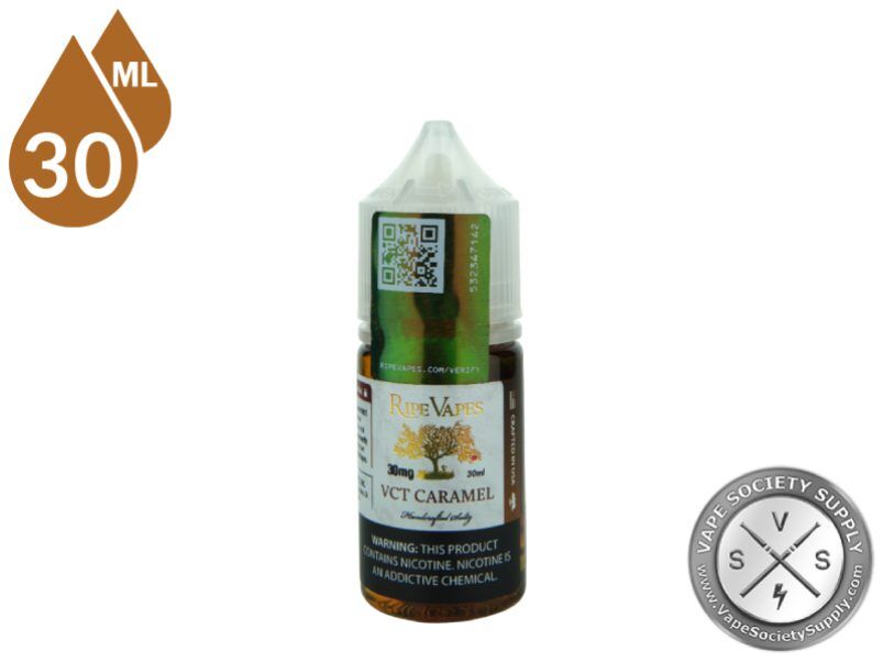 VCT Caramel by Ripe Vapes Handcrafted Saltz 1