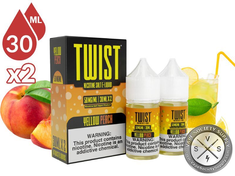 Yellow Peach TWIST SALT E-LIQUID