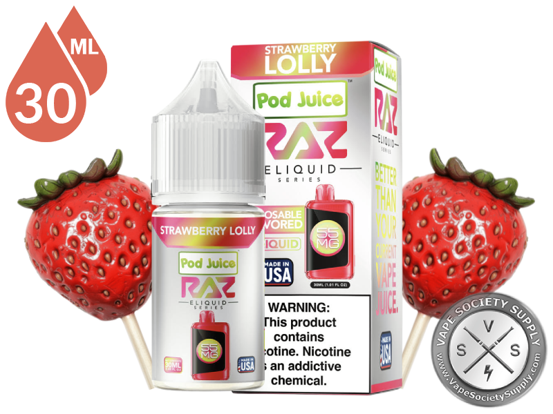 Strawberry Lolly Pod Juice x RAZ Salt-3
