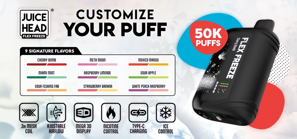 juice head vape instructions Flex Freeze Disposable Strain:Banana Fosters Eliquid 🫐 Blue Razz Geek