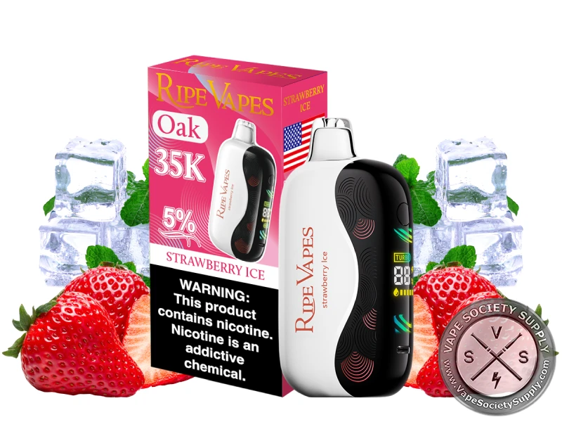 Ripe Vapes Oak 35K Puffs Strawberry Ice