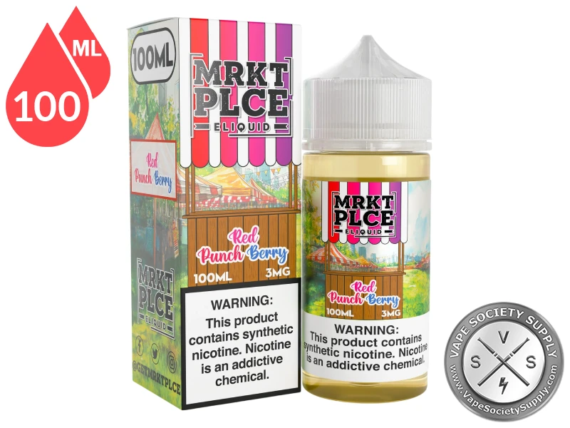 Red Punchberry THE STND by MRKT PLCE 100ml bottle with retail box.