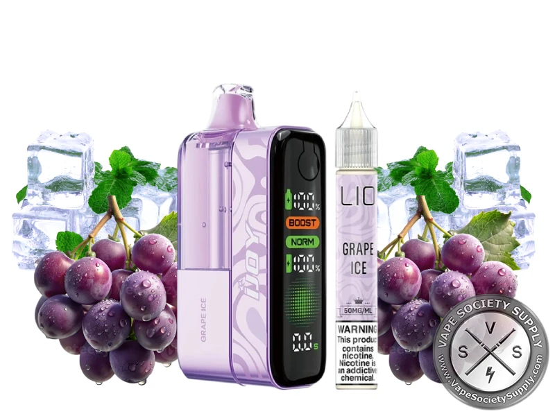 iJOY XP100k Puff Disposable kit + 15ml Bottle Grape ice