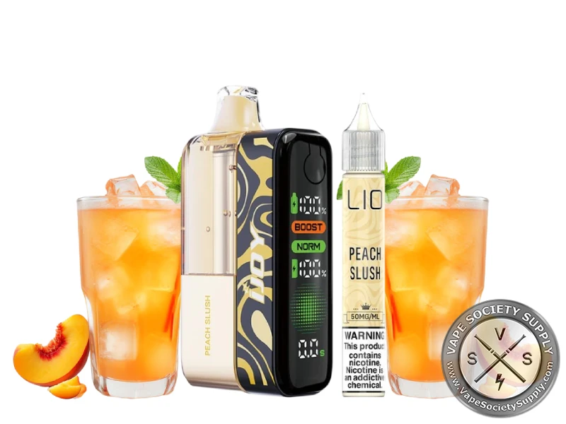 iJOY XP100k Puff Disposable kit + 15ml Bottle peach slush