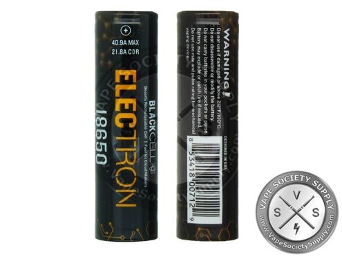 BLACKCELL ELECTRON 18650 BATTERY 2523MAH 40.9A 3.7V (Pack of 2)