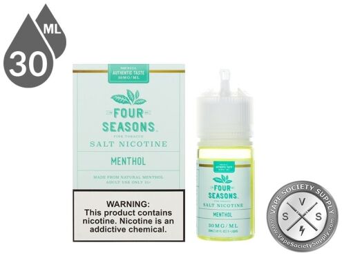 Four Seasons SALT 30ml Menthol EJuice