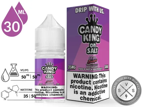 Grape Bubblegum Candy King On Salt