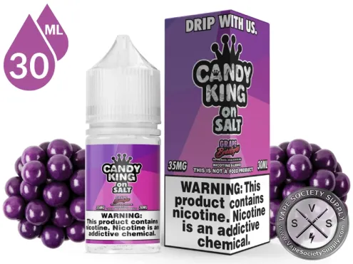 Grape Bubblegum Candy King On Salt