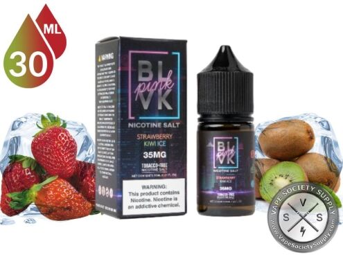 Strawberry Kiwi ICE BLVK PINK SALT