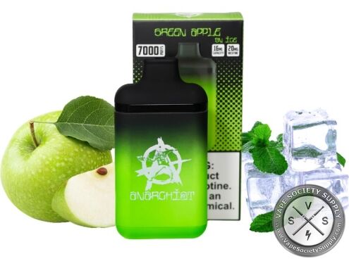 ANARCHIST DISPOSABLE 7000 PUFF Green apple on Ice