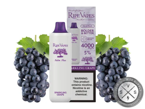 RIPE VAPES PALM PLUS DISPOSABLE 4000 PUFF Sparkling Grape
