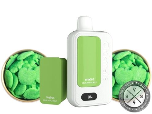 Clickmate Device Kit 15k Puffs by DAZE Sour Apple Belt