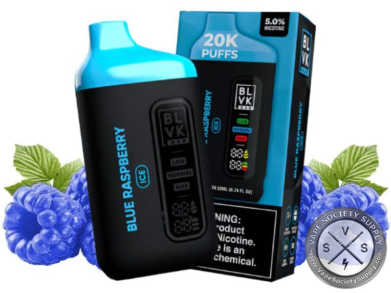 BLVK BAR 20000 PUFF Blue Raspberry Ice