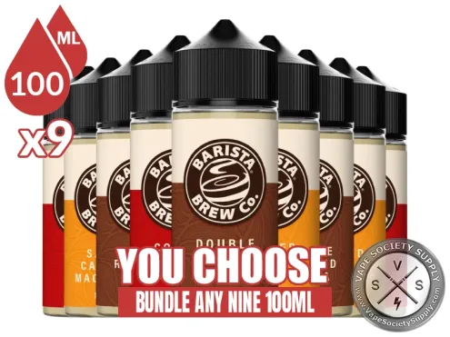 Barista Brew Co. Bundle 9x100ml (900ml): 9 bottles with a You Choose banner