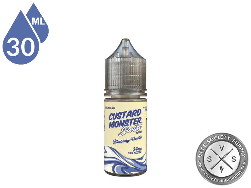 Blueberry Vanilla Swirl Custard Monster Salt 30ml bottle