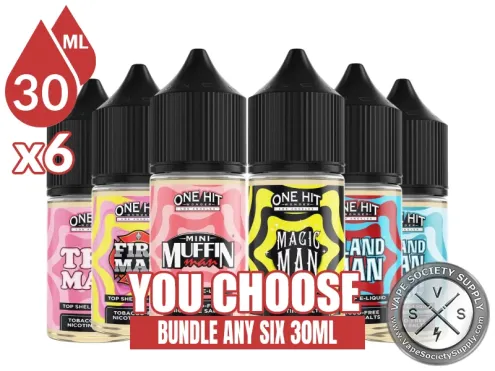 One Hit Wonder Nicotine Salt Bundle 6 30ml (180ml)