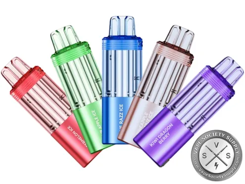Five Foger Switch Pro 30K pods: Watermelon Ice, Sour Apple Ice, Blue Razz Ice, Pineapple Coconut Ice and Kiwi Dragon Berry
