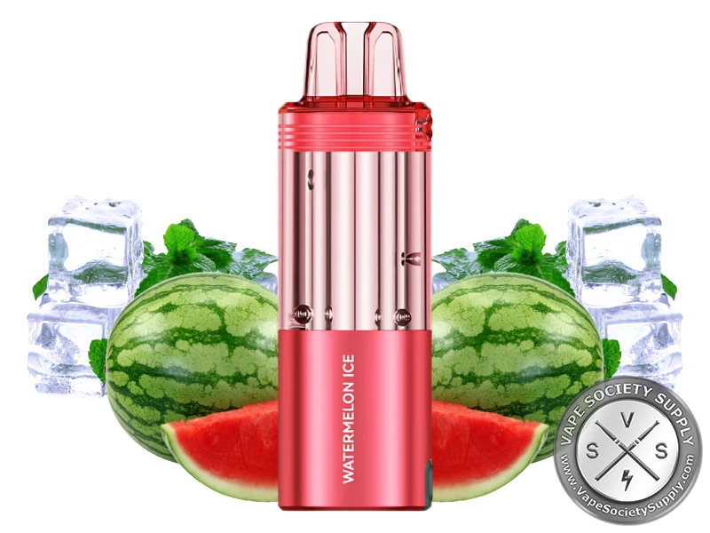 Foger Switch Pro 30K Pod Watermelon Ice with watermelons, ice cubes and mint leaves