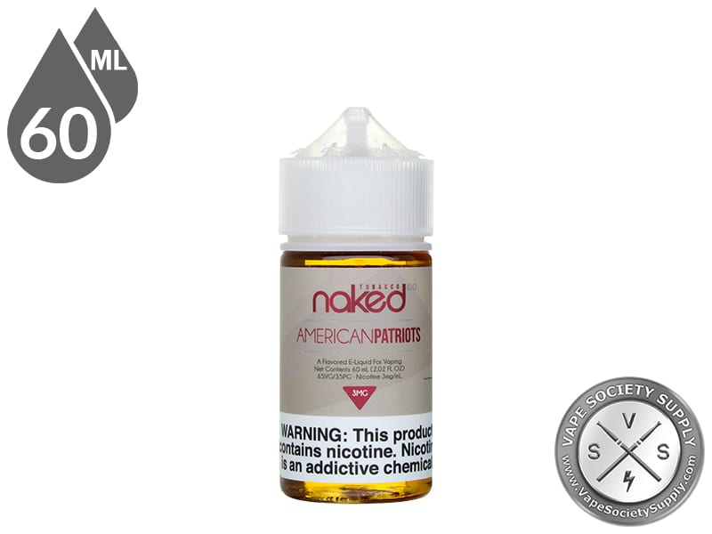 Naked 100 Tobacco 60ml American Patriots E-Juice