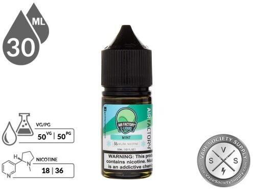 Air Factory Salts 30ml Mint E Liquid