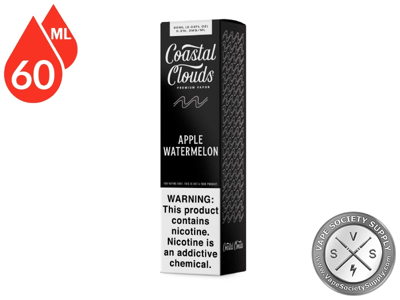 Apple Watermelon Coastal Clouds 60ml box, front