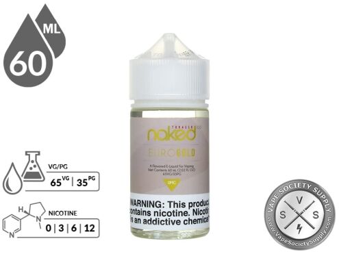 Naked 100 Tobacco 60ml Euro Gold E-Liquids