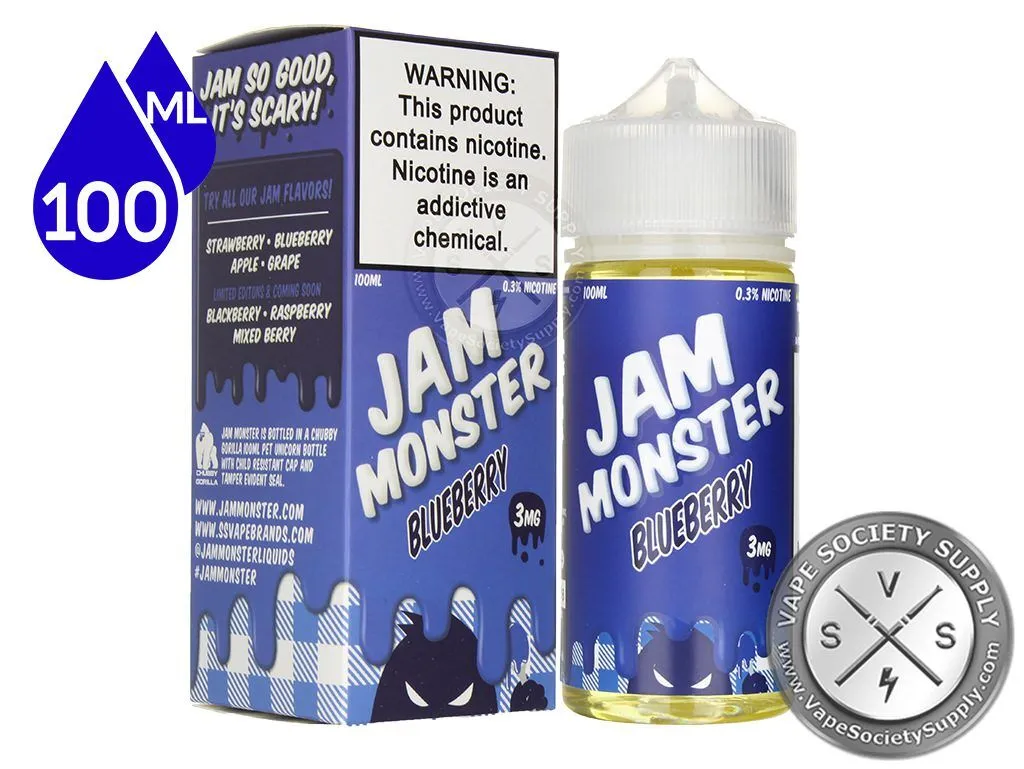 Jam Monster Blueberry Jam Ejuice 100ml