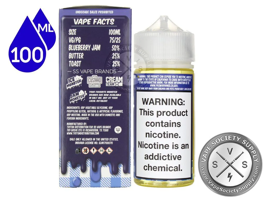 Jam Monster Blueberry Jam Ejuice 100ml