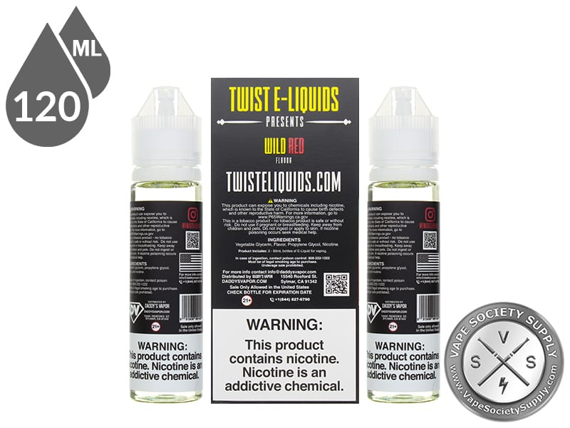 Twist 120ml Wild Red EJuice