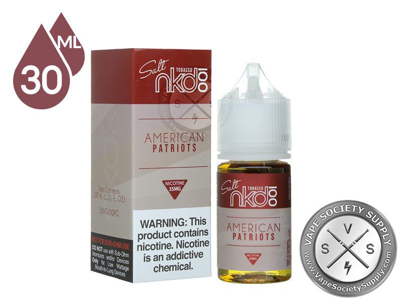 NKD 100 Salt American Patriots 30ml ejuice
