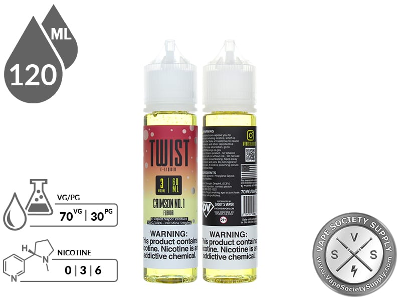 Twist 120ml Crimson No 1 E Liquid