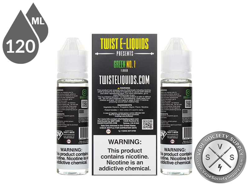 Twist 120ml Green No 1 EJuice