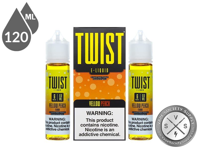 Twist 120ml Yellow Peach EJuice
