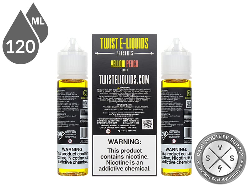 Twist 120ml Yellow Peach E Juice