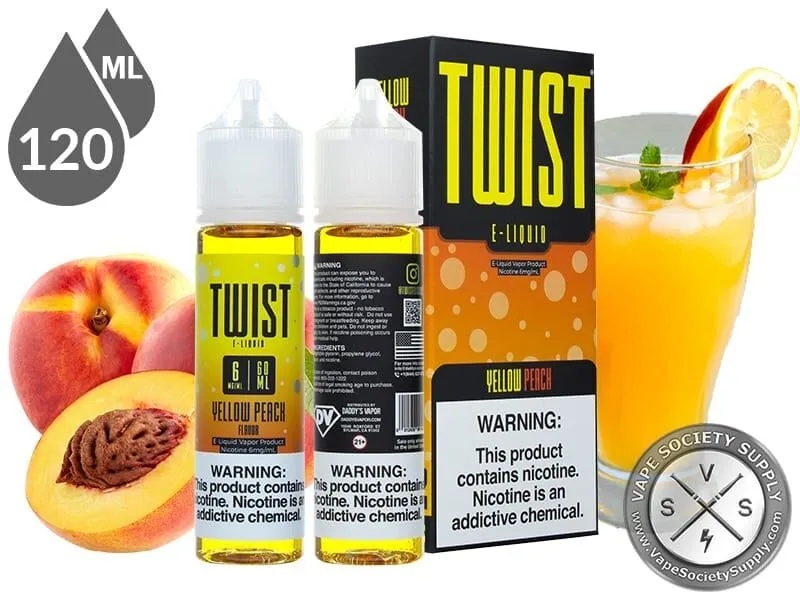 Twist 120ml Yellow Peach