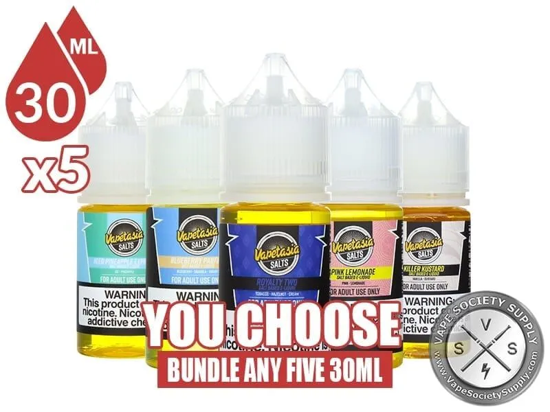 Vapetasia Salts Bundle 30ml x5 150ml