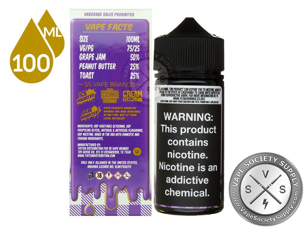 Jam Monster PB & Jam Monster 100ml