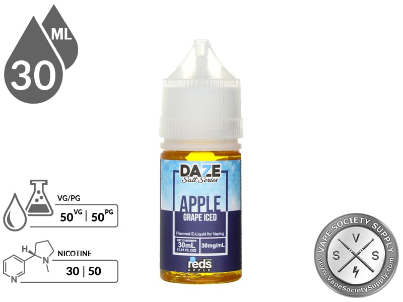 Reds Apple Salt Series Iced 30ml Grape Iced EJuice