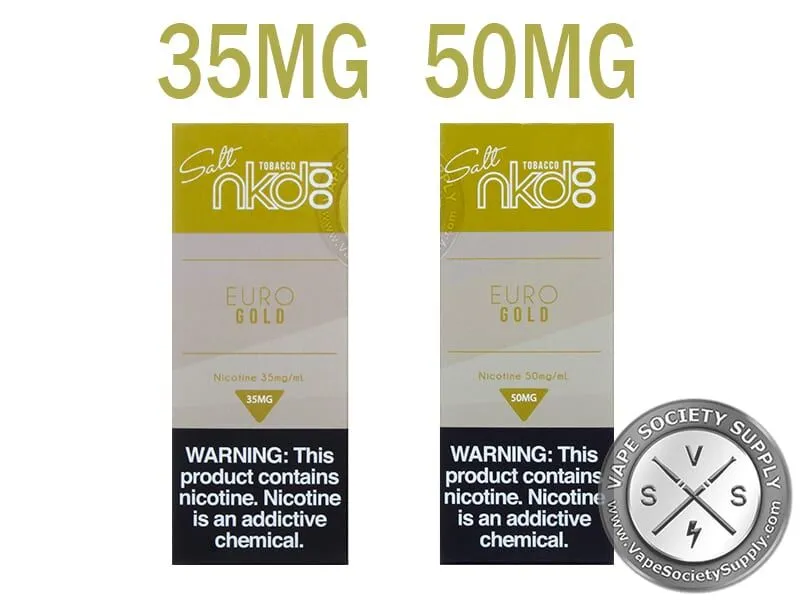 Euro Gold Tobacco by Naked 100 Salt 30ml